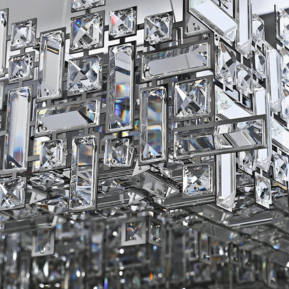 Modern Luxury Geometric Shining Crystal Chandelier Lighting - Flyachilles