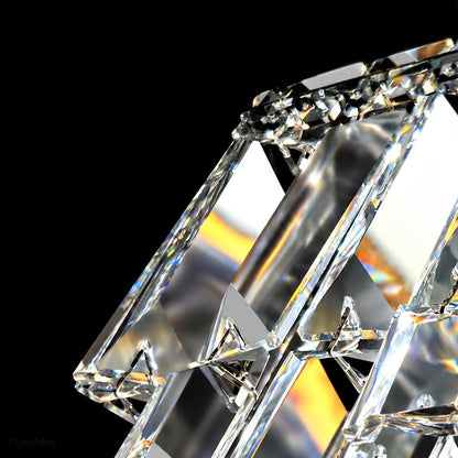 Modern Luxury Linear Tiered Crystal LED Chandelier - Flyachilles