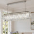 Modern Luxury Linear Tiered Crystal LED Chandelier - Flyachilles