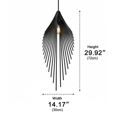 Modern Luxury Sculptural Feather LED Pendant Light - Flyachilles