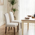 Modern Luxury Soft Fabric Rivet Armless Dining Chairs - Flyachilles