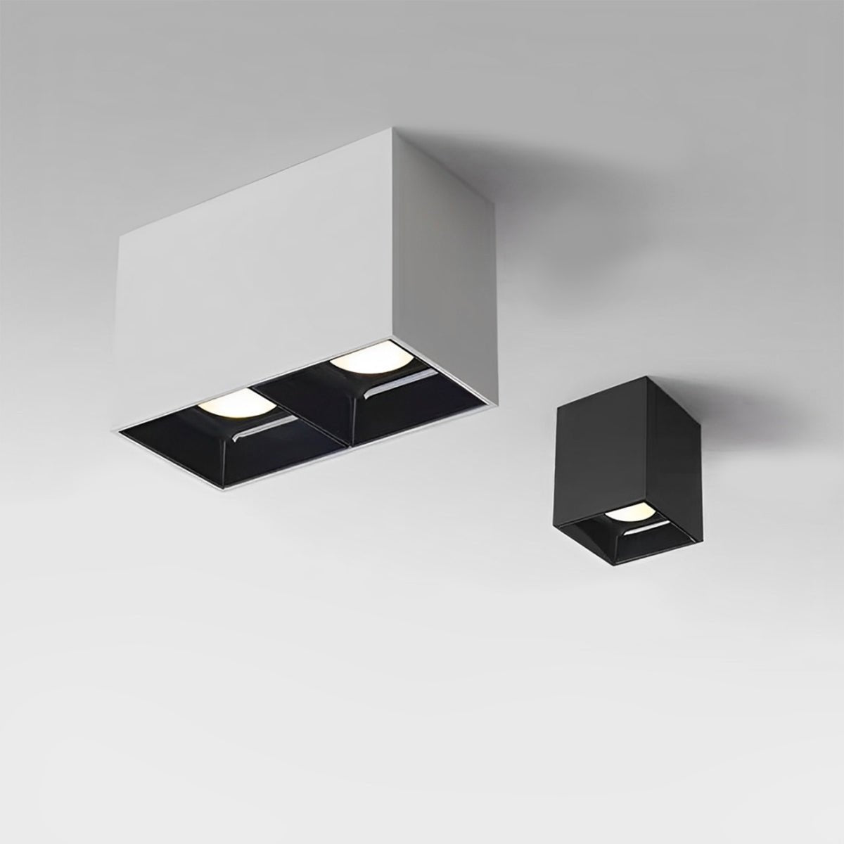 Modern Minimalist Aluminum Square COB Ceiling Spot Light - Flyachilles