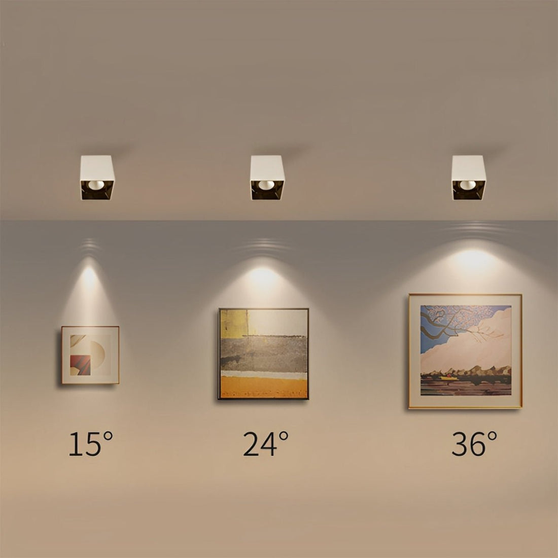 Modern Minimalist Aluminum Square COB Ceiling Spot Light - Flyachilles