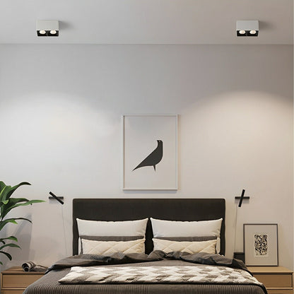 Modern Minimalist Aluminum Square COB Ceiling Spot Light - Flyachilles