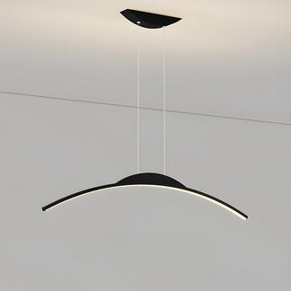 Modern Minimalist Arc Arch Long Strip Light LED Pendant Lights Hanging ...