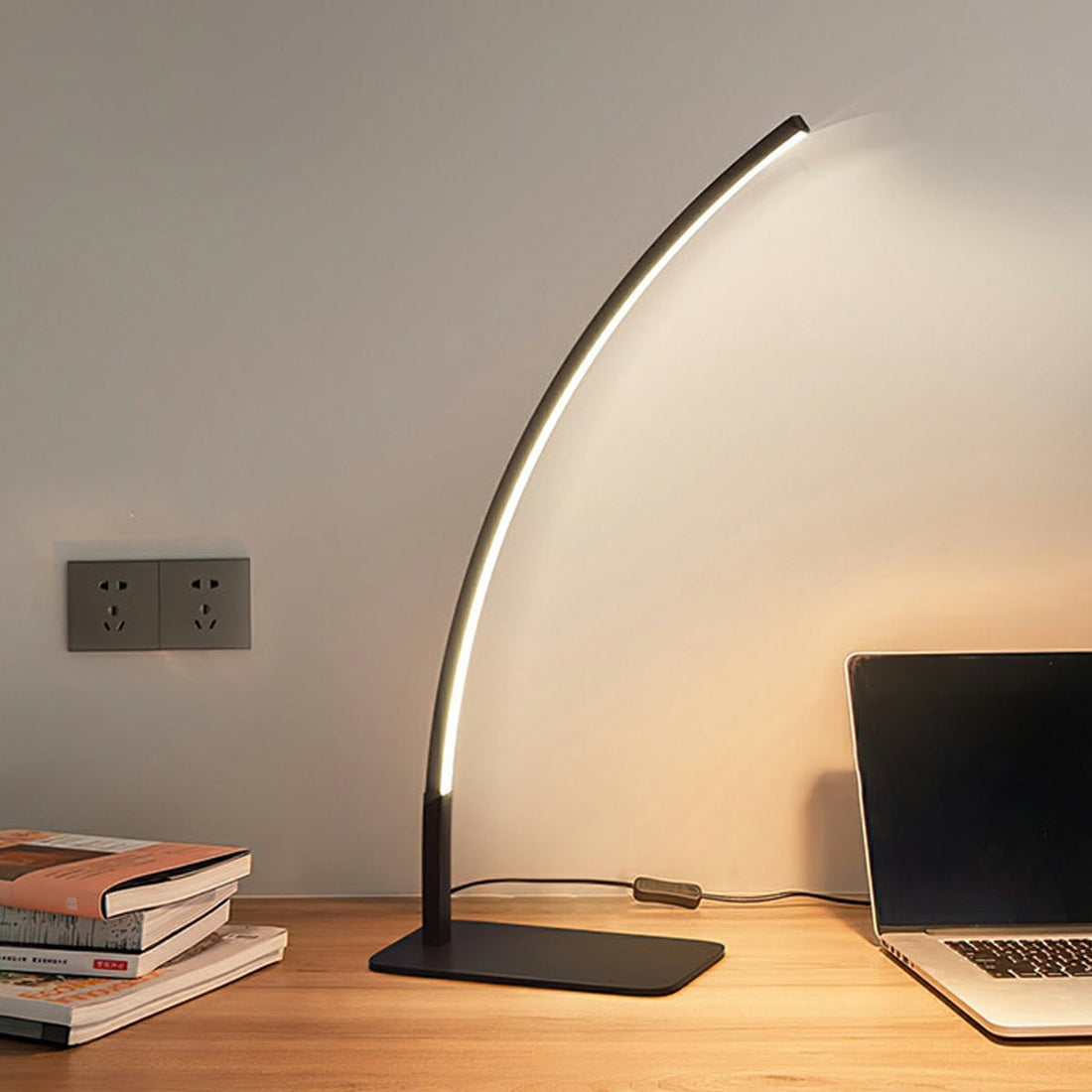Modern Minimalist Arc LED Dimming Table Lamp - Flyachilles