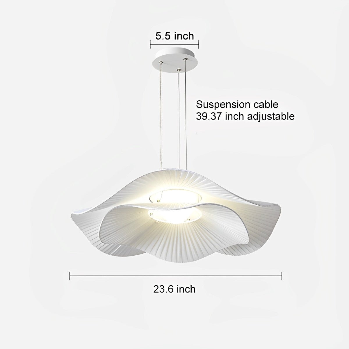 Modern Minimalist Art Lotus Leaf Pendant Lighting - Flyachilles