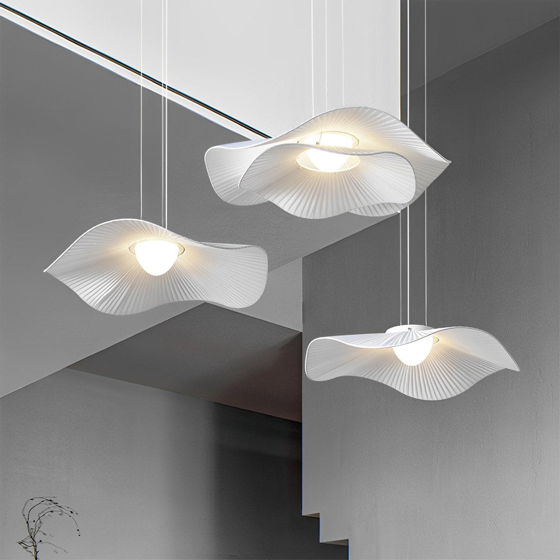 Modern Minimalist Art Lotus Leaf Pendant Lighting - Flyachilles