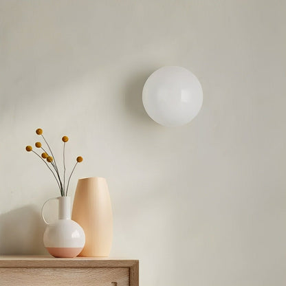 Modern Minimalist Bauhaus Globe Art Shade LED Wall Sconce - Flyachilles