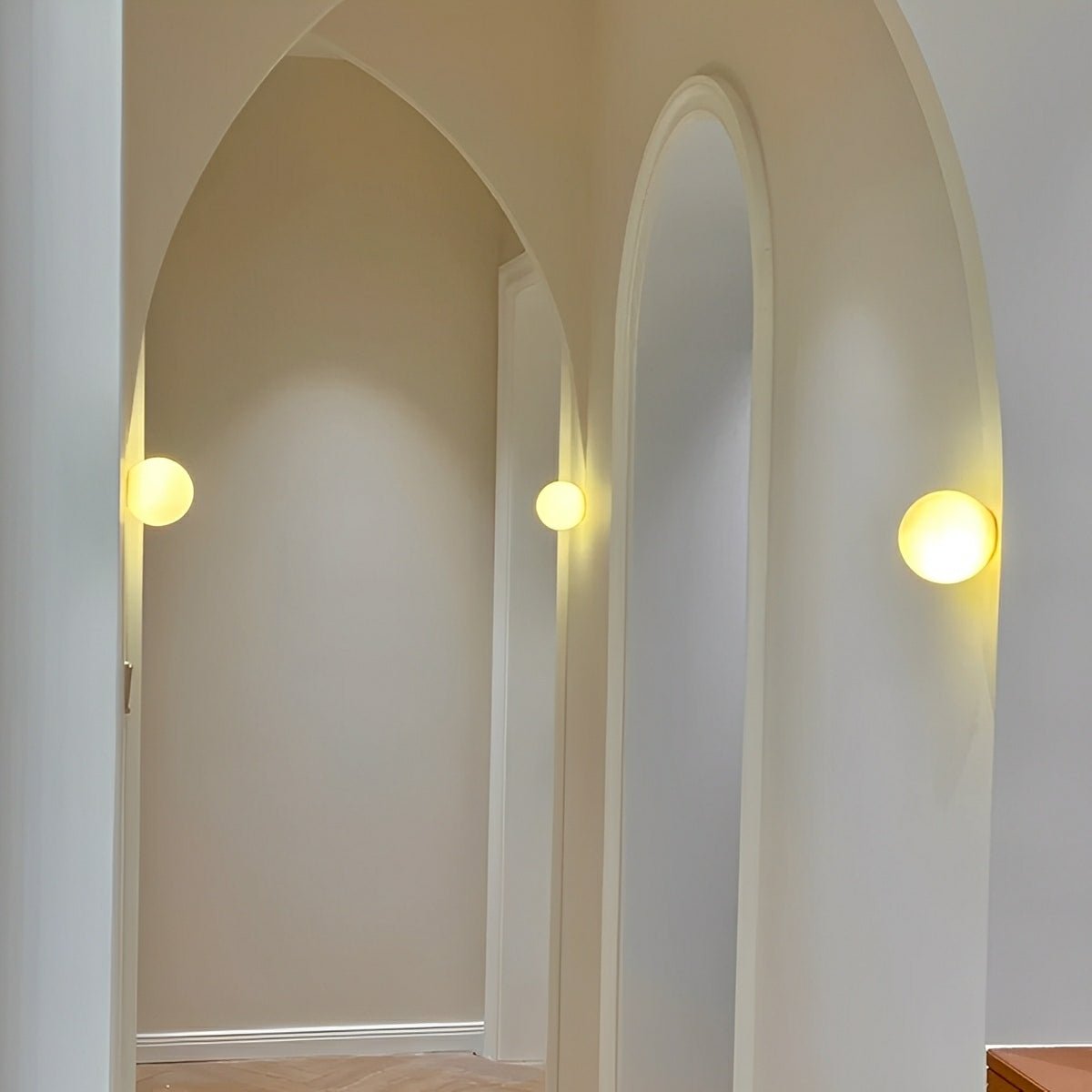 Modern Minimalist Bauhaus Globe Art Shade LED Wall Sconce - Flyachilles
