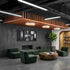 Modern Minimalist Black LED Recessed Hanging Linear Light - Flyachilles