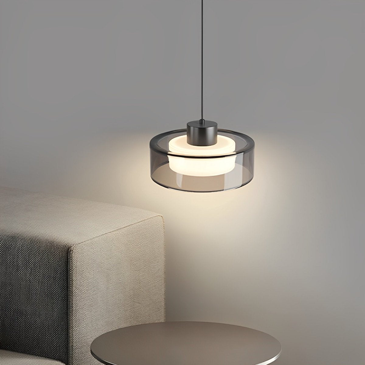 Modern Minimalist Chandelier Glass Brass Bedside Lighting - Flyachilles