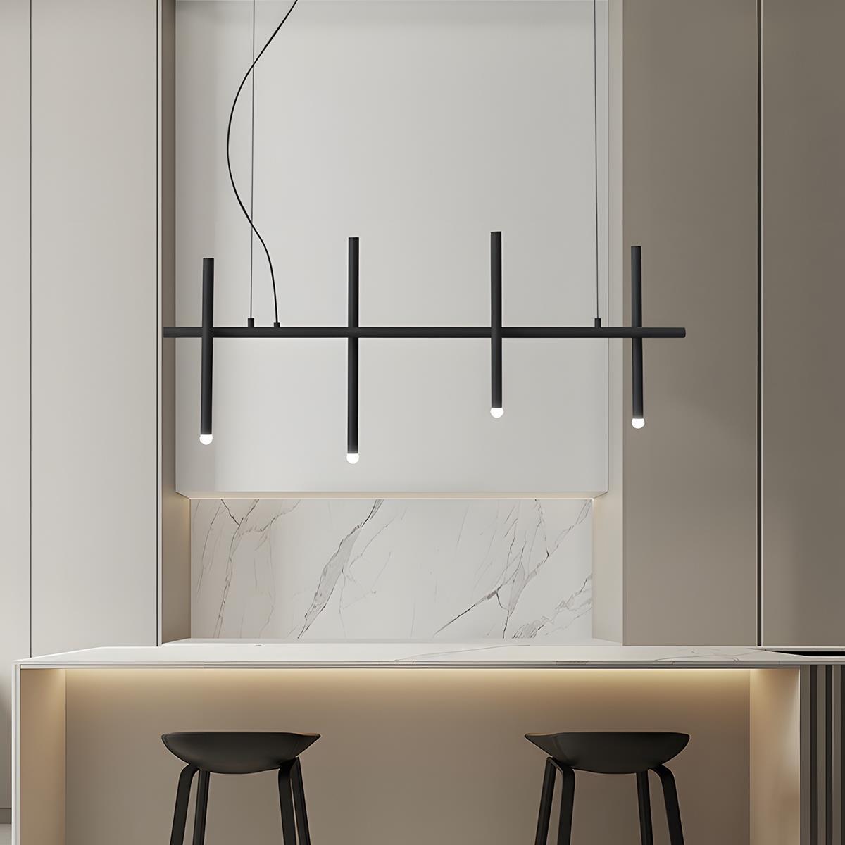 Modern Minimalist Creative Fence Indoor LED Ambiance Pendant Lights - Flyachilles