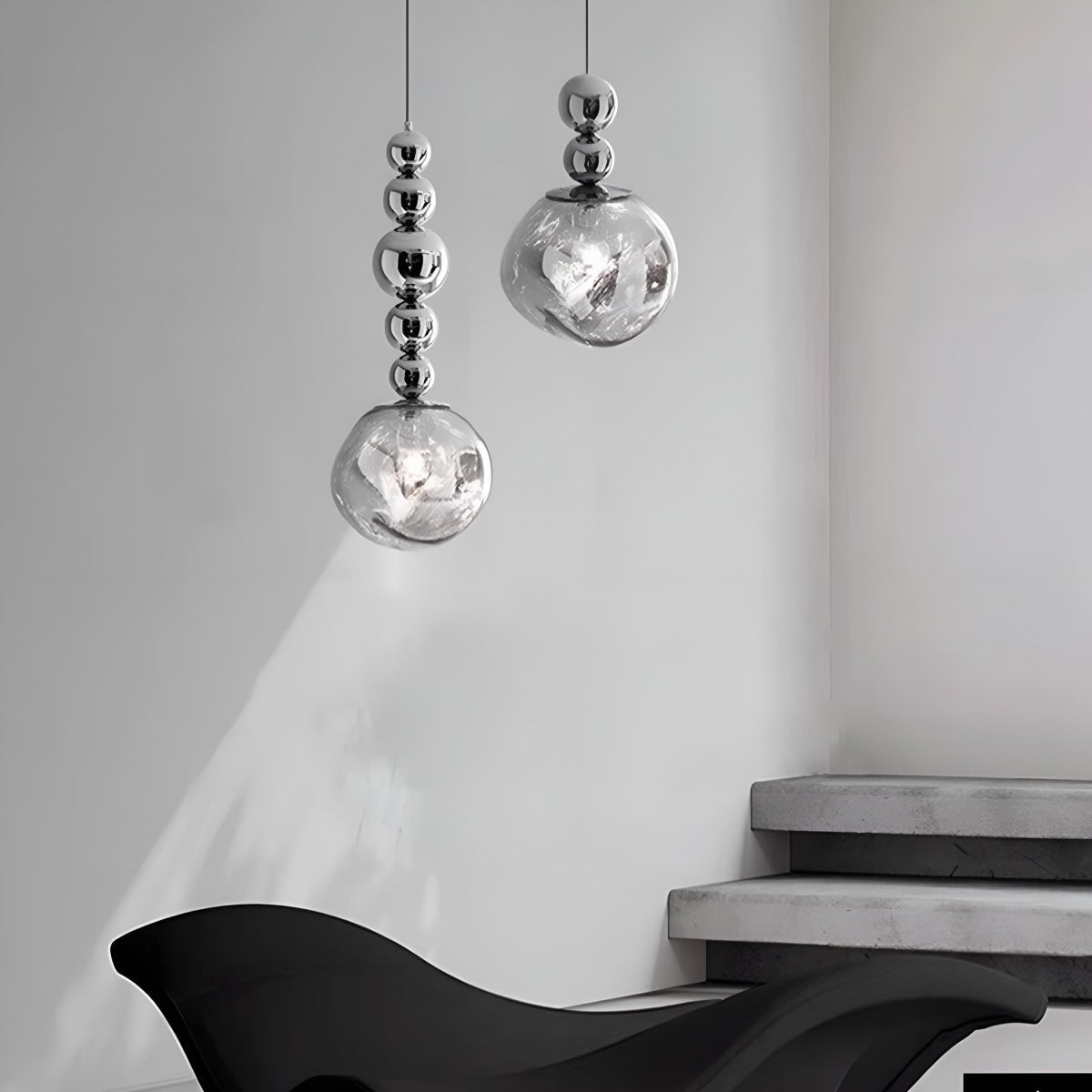 Modern Minimalist Crystal Globe Indoor Bar LED Pendant Lights - Flyachilles
