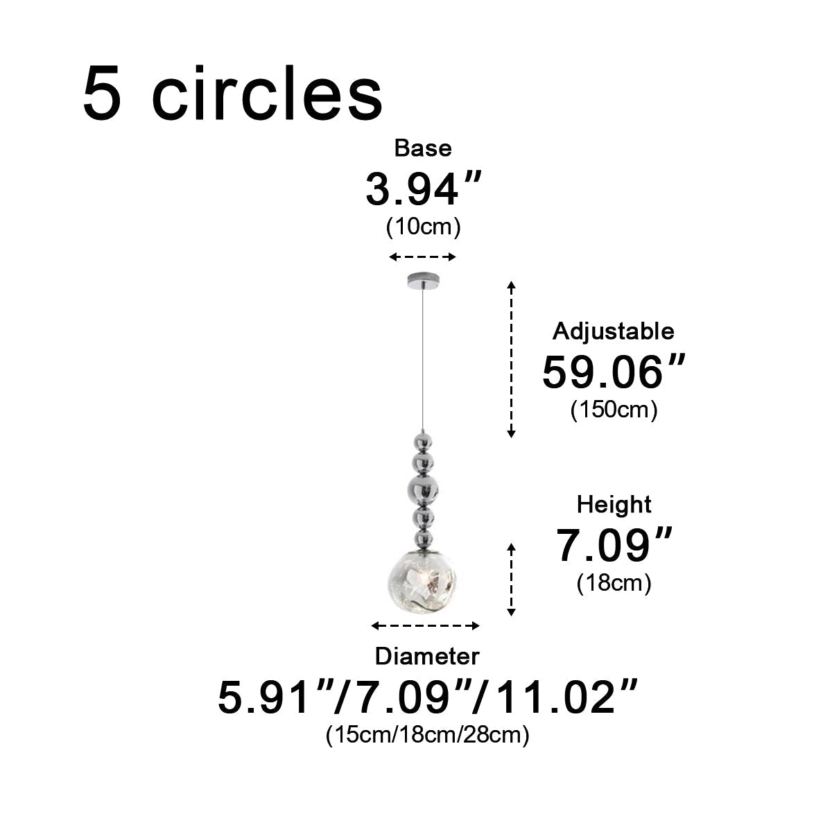 Modern Minimalist Crystal Globe Indoor Bar LED Pendant Lights - Flyachilles