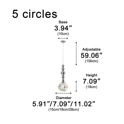 Modern Minimalist Crystal Globe Indoor Bar LED Pendant Lights - Flyachilles