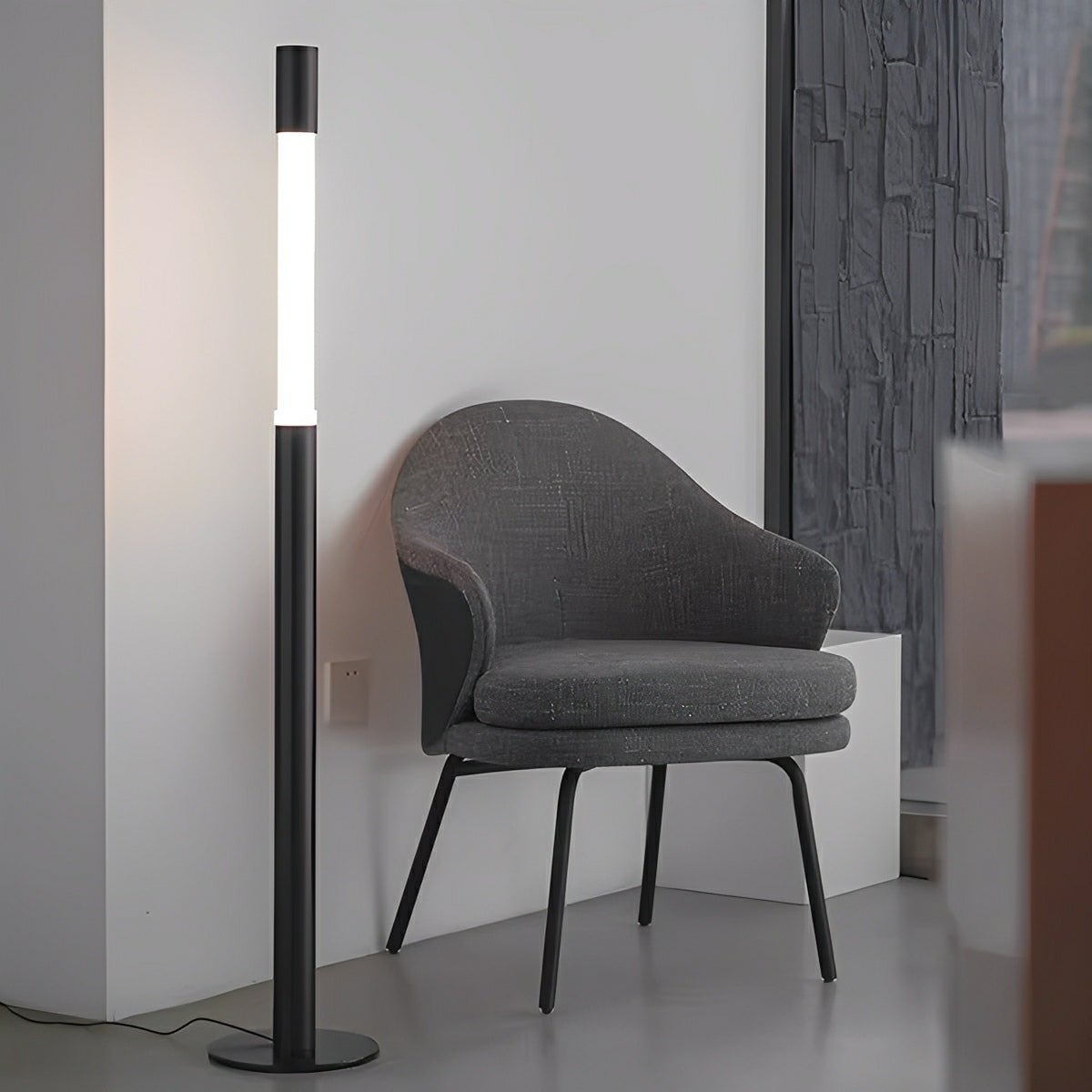 Modern Minimalist Cylinder Adjustable Lift LED Floor Lamp - Flyachilles