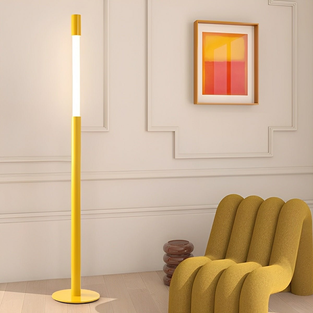 Modern Minimalist Cylinder Adjustable Lift LED Floor Lamp - Flyachilles