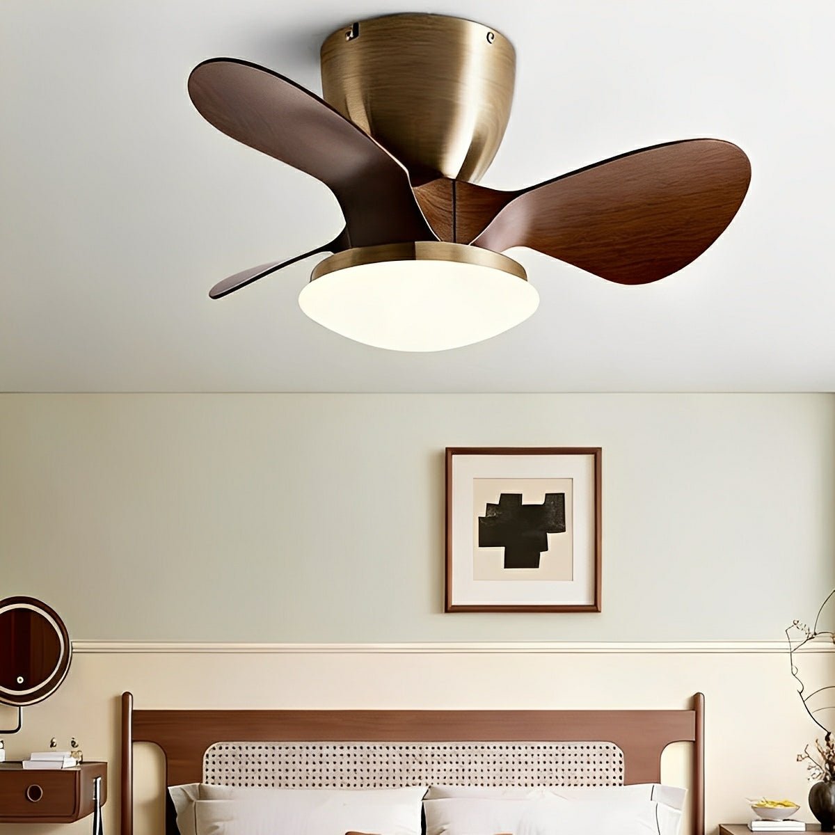 Modern Minimalist DC Motor Reverse Ceiling Fan Light - Flyachilles
