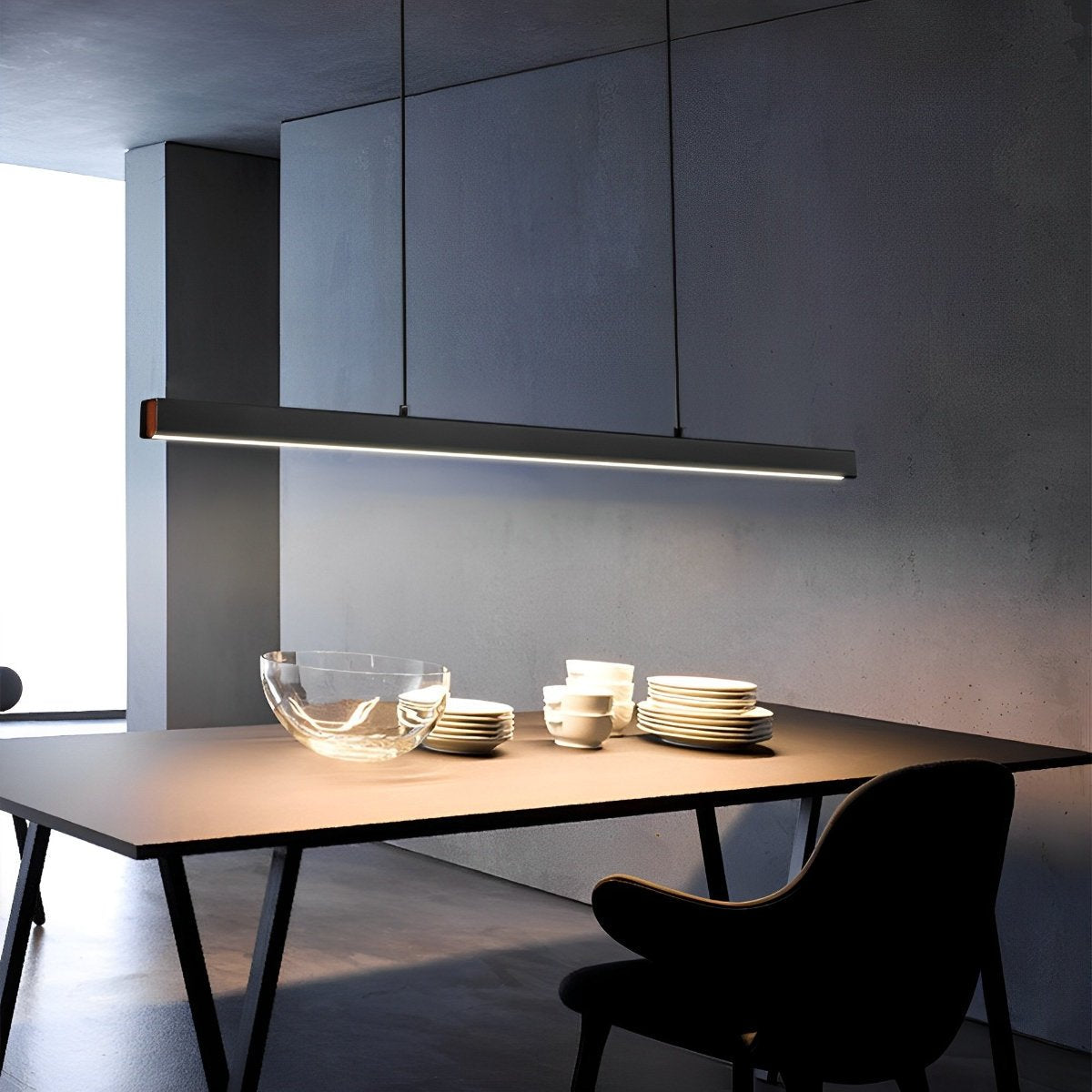 Modern Minimalist Dimmable Pendant Light LED Long Light Bar - Flyachilles