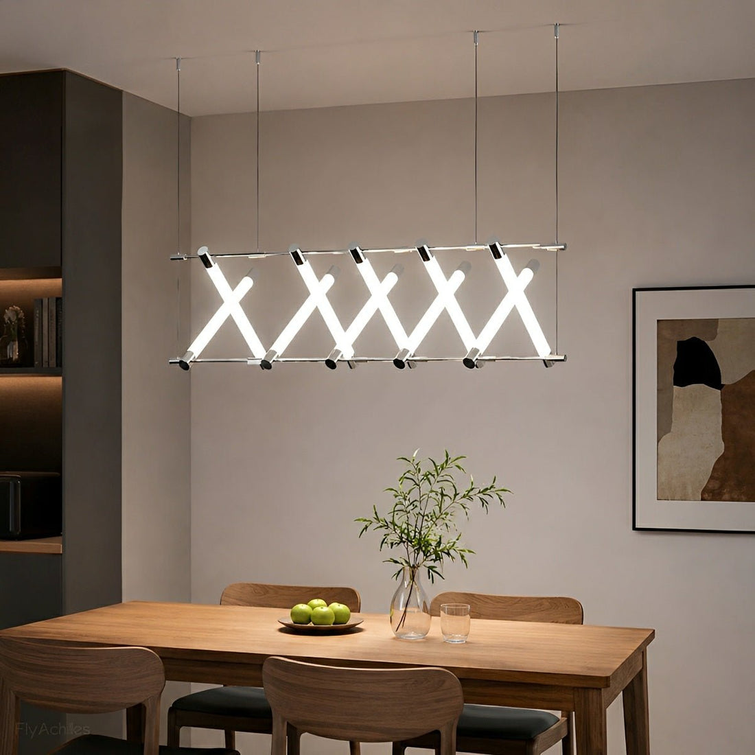 Modern Minimalist Fishbone Light Combination Bar Chandelier - Flyachilles