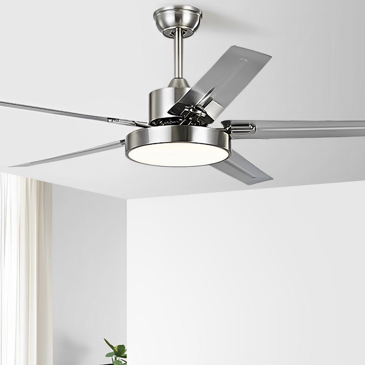 Modern Minimalist Five - leaf Frequency Conversion Ceiling Fan - Flyachilles
