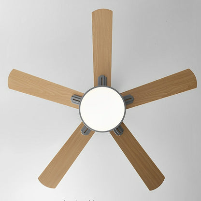 Modern Minimalist Five - leaf Frequency Conversion Ceiling Fan - Flyachilles