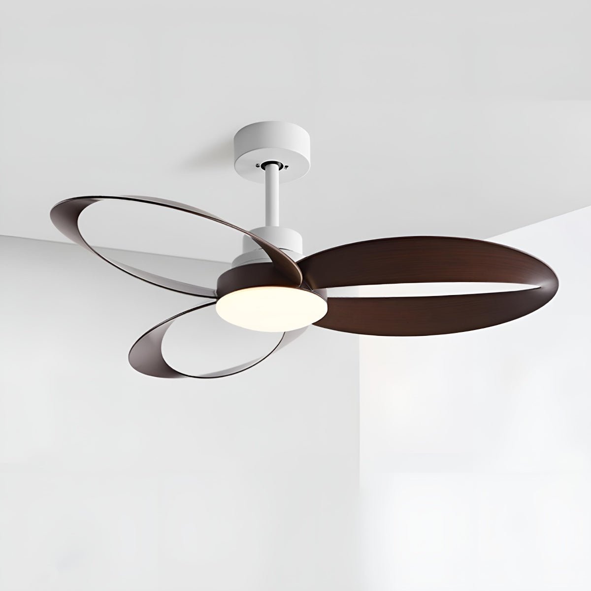 Modern Minimalist 6-Speed Ceiling Fan Light with DC Motor