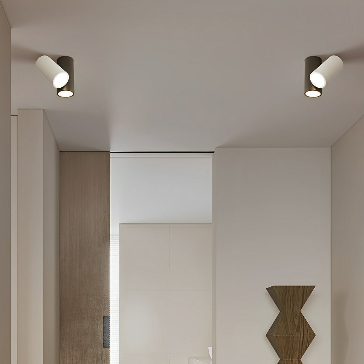 Modern Minimalist Geometric Cylinder LED Indoor Ceiling Light - Flyachilles