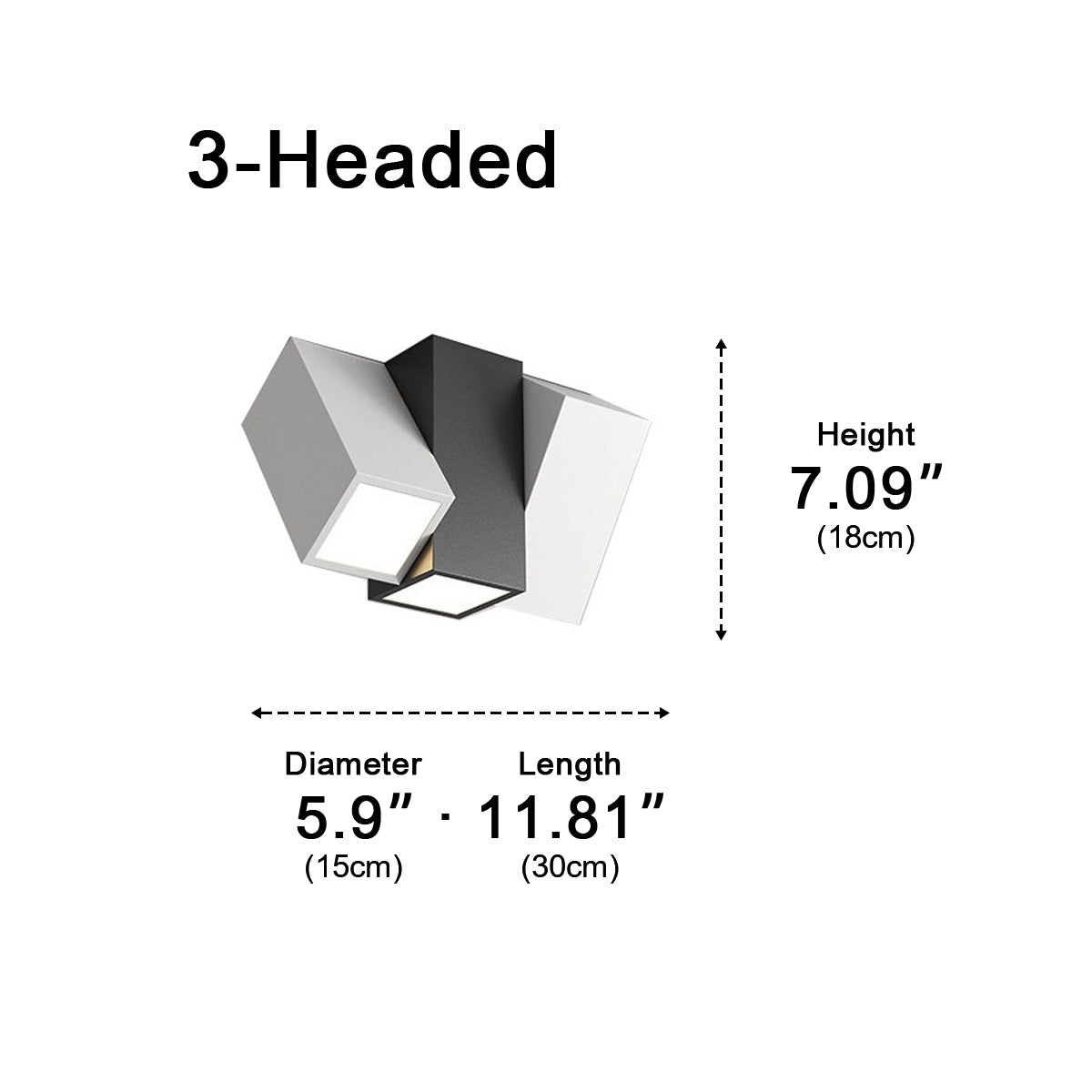 Modern Minimalist Geometric Cylinder LED Indoor Ceiling Light - Flyachilles