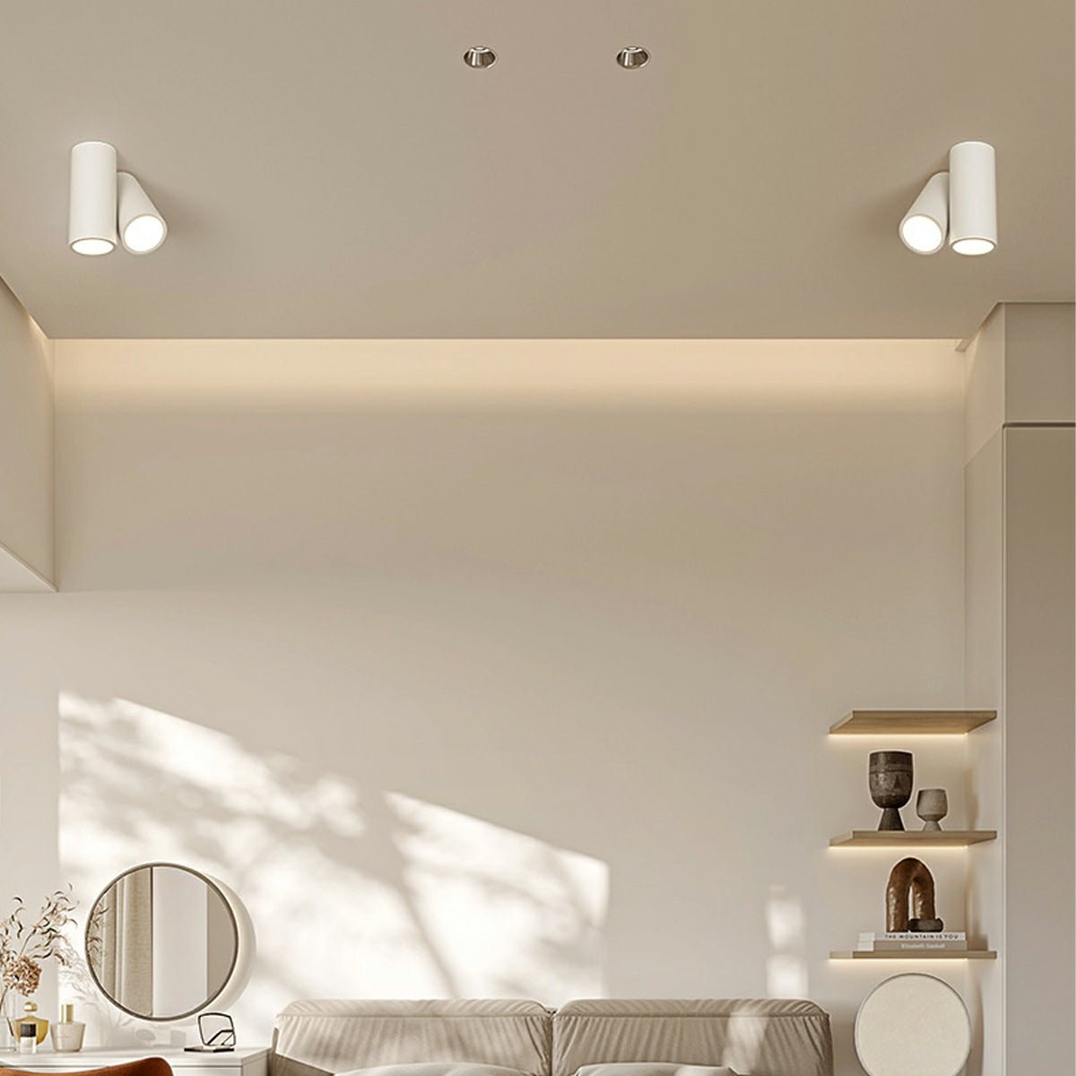 Modern Minimalist Geometric Cylinder LED Indoor Ceiling Light - Flyachilles