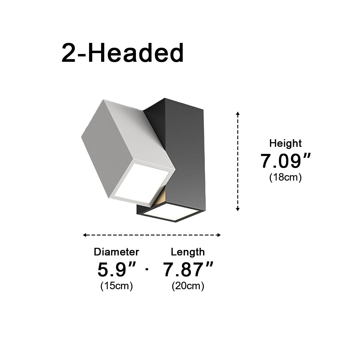 Modern Minimalist Geometric Cylinder LED Indoor Ceiling Light - Flyachilles