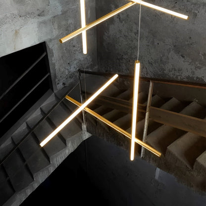 Modern Minimalist Geometric Outline Lines Light Pendant Lights - Flyachilles