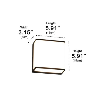 Modern Minimalist Geometric Waterproof Outdoor LED Porch Wall Lights - Flyachilles