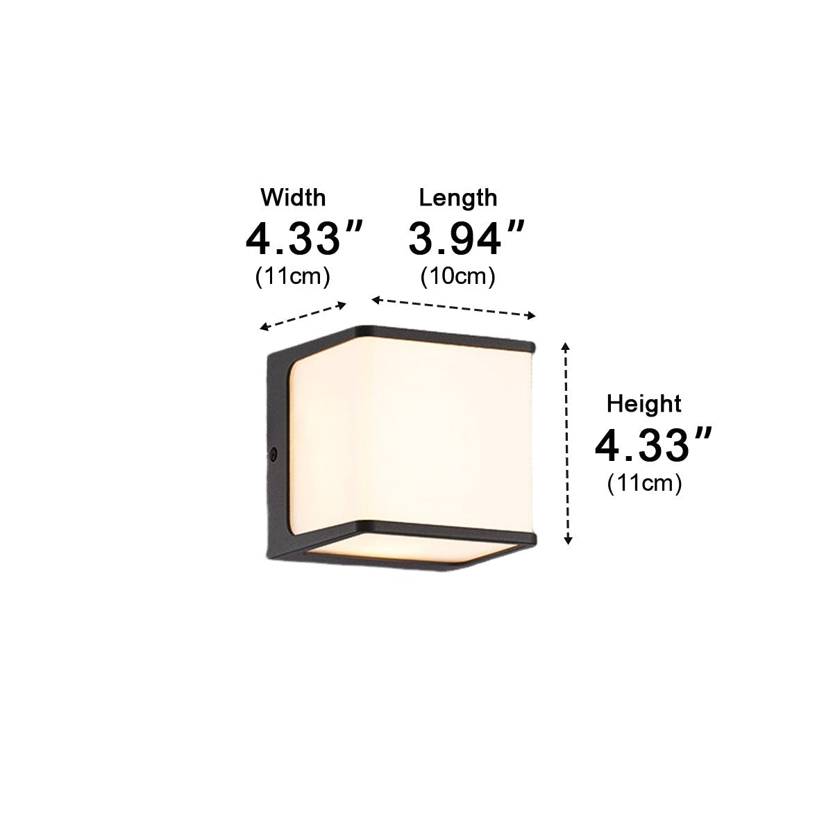 Modern Minimalist Geometric Waterproof Outdoor LED Porch Wall Lights - Flyachilles