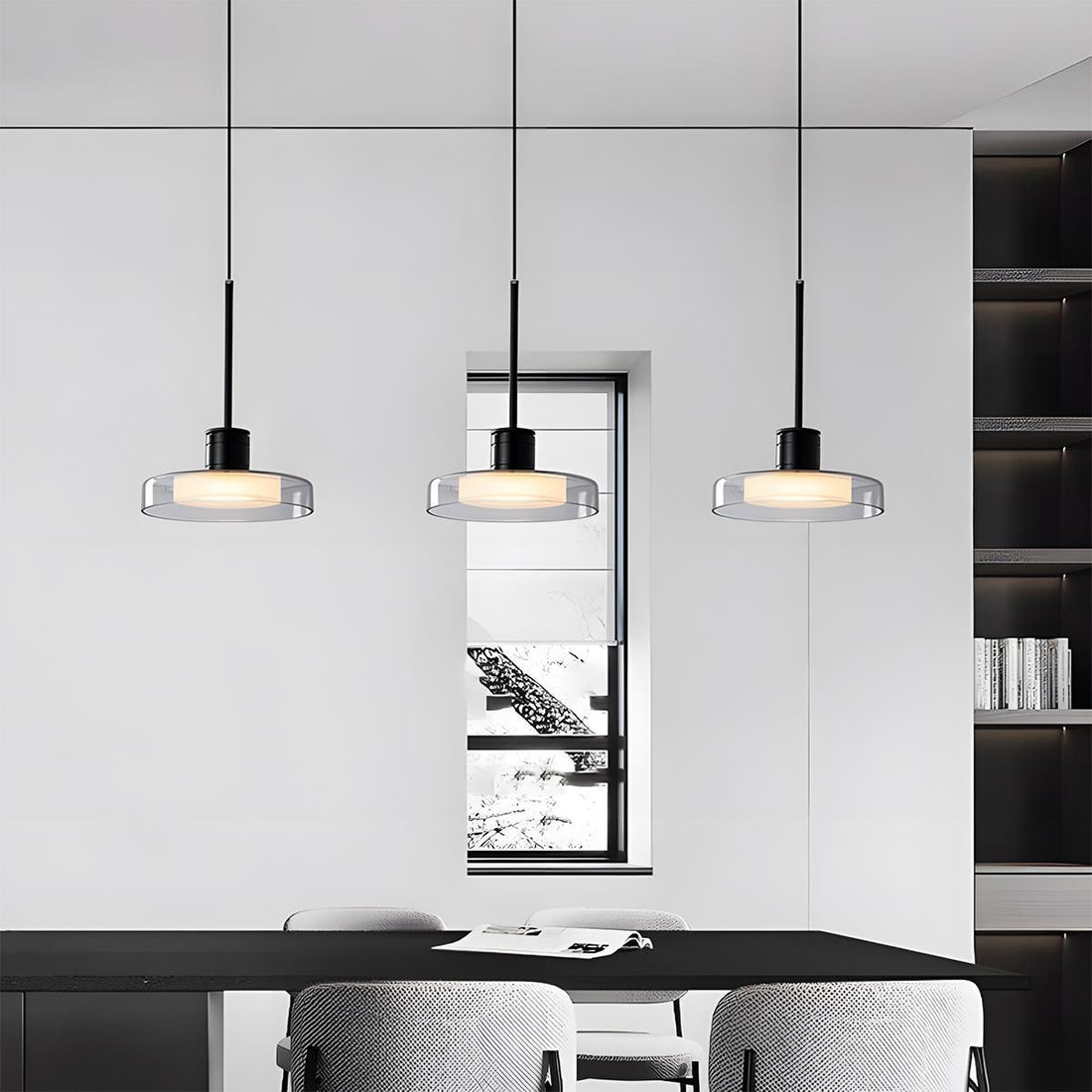 Modern Minimalist Glass Indoor Bar Pendant Lights - Flyachilles