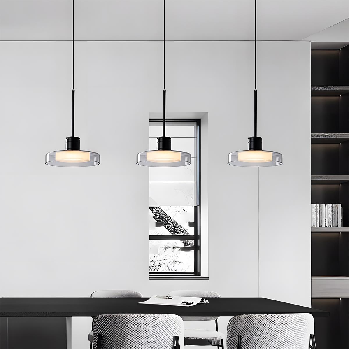 Modern Minimalist Glass Indoor Bar Pendant Lights - Flyachilles