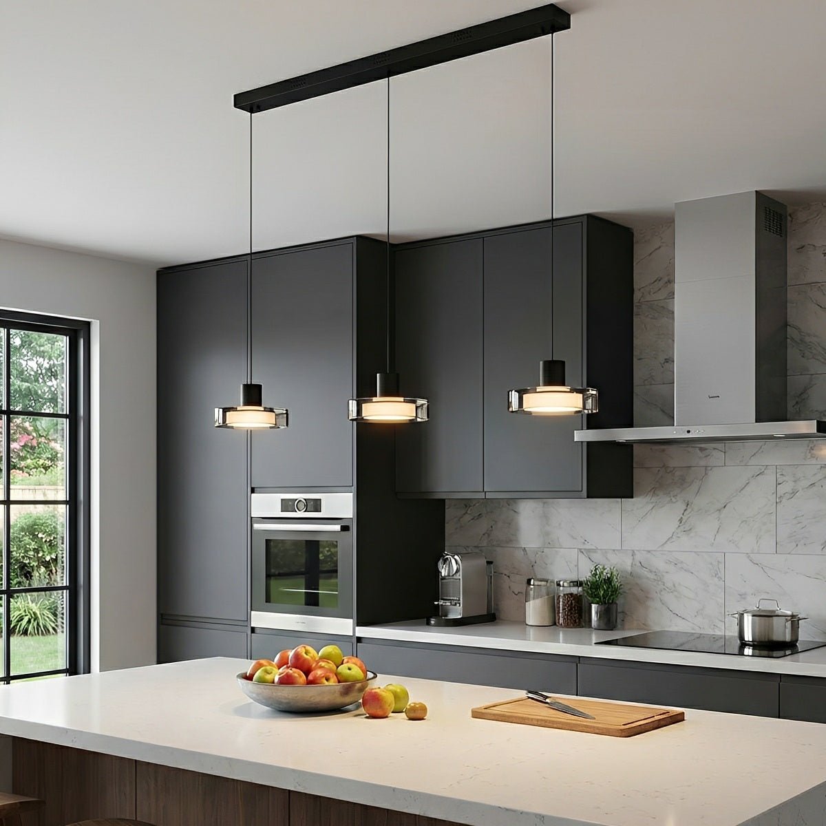 Modern Minimalist Glass Indoor Bar Pendant Lights - Flyachilles