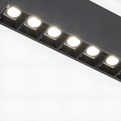 Modern Minimalist Grille LED Long Strip Pendant Lights - Flyachilles