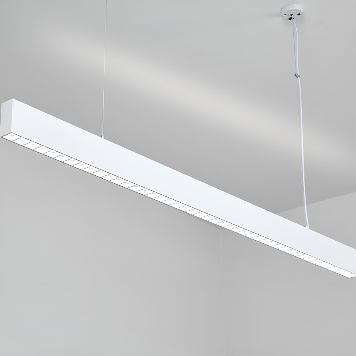 Modern Minimalist Grille LED Long Strip Pendant Lights - Flyachilles