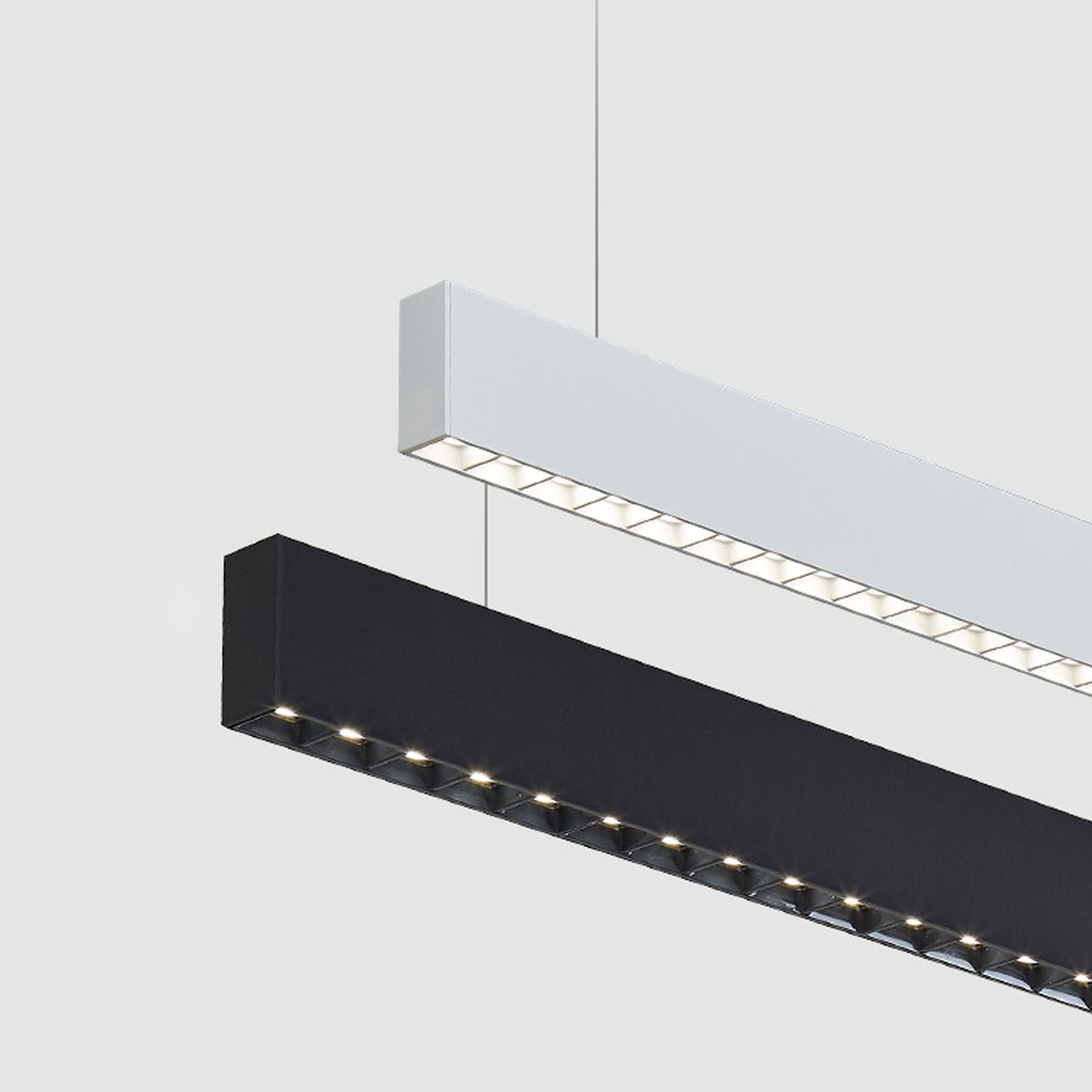 Modern Minimalist Grille LED Long Strip Pendant Lights - Flyachilles