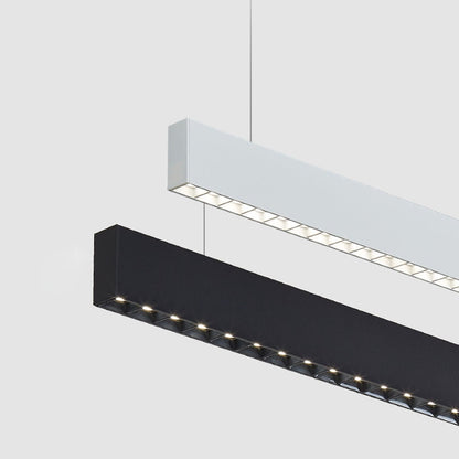Modern Minimalist Grille LED Long Strip Pendant Lights - Flyachilles