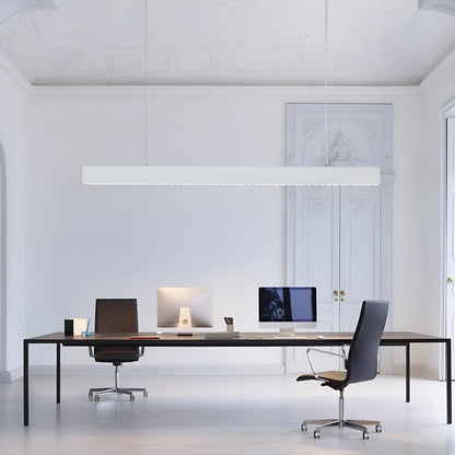 Modern Minimalist Grille LED Long Strip Pendant Lights - Flyachilles