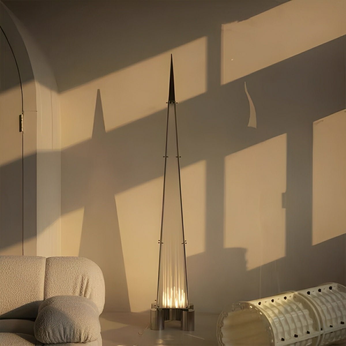 Modern Minimalist High Pyramid Dimmable LED Floor Lamp - Flyachilles