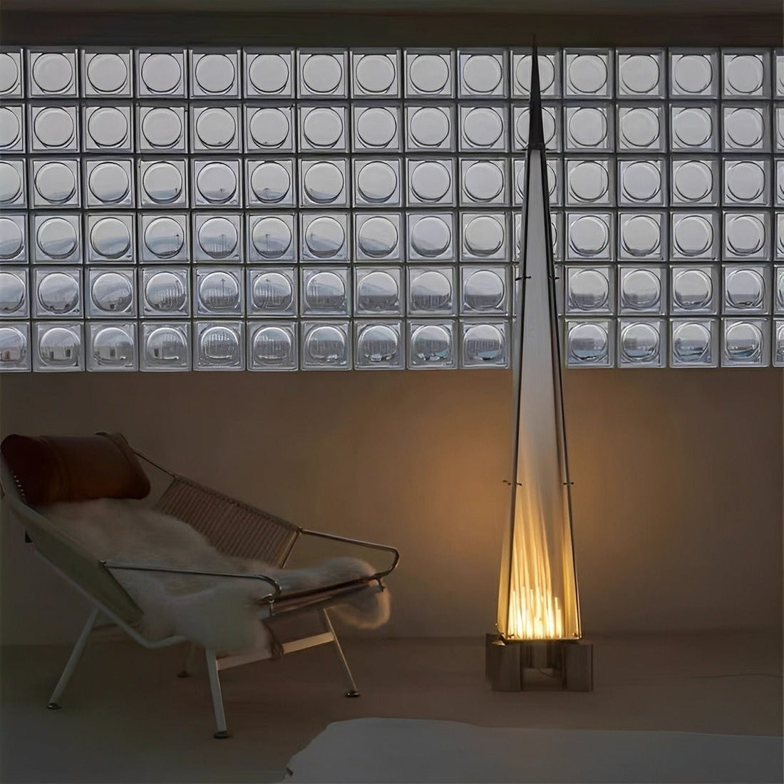 Modern Minimalist High Pyramid Dimmable LED Floor Lamp - Flyachilles