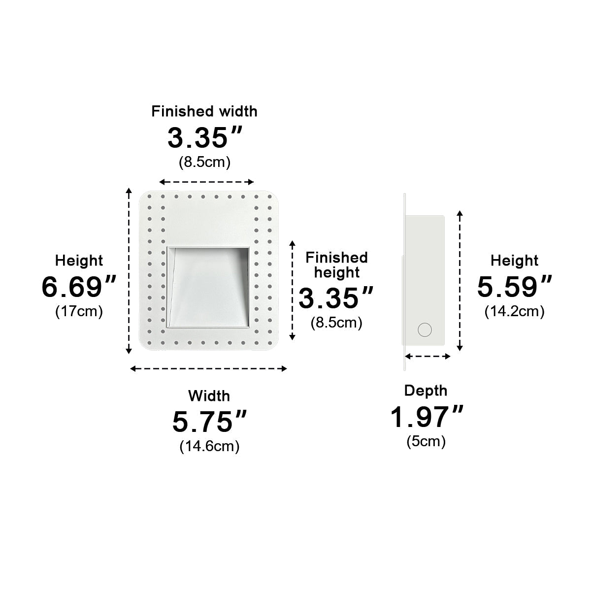 Modern Minimalist Indoor LED Recessed Stairway Wall Light - Flyachilles