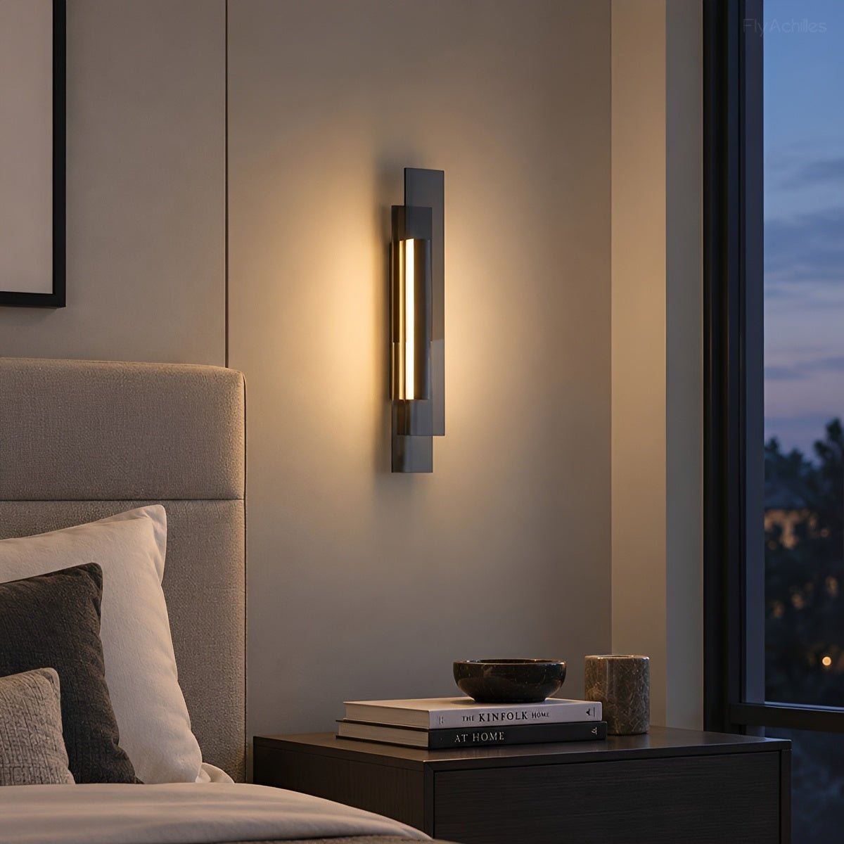Modern Minimalist Linear Glass LED Wall Sconce - Flyachilles