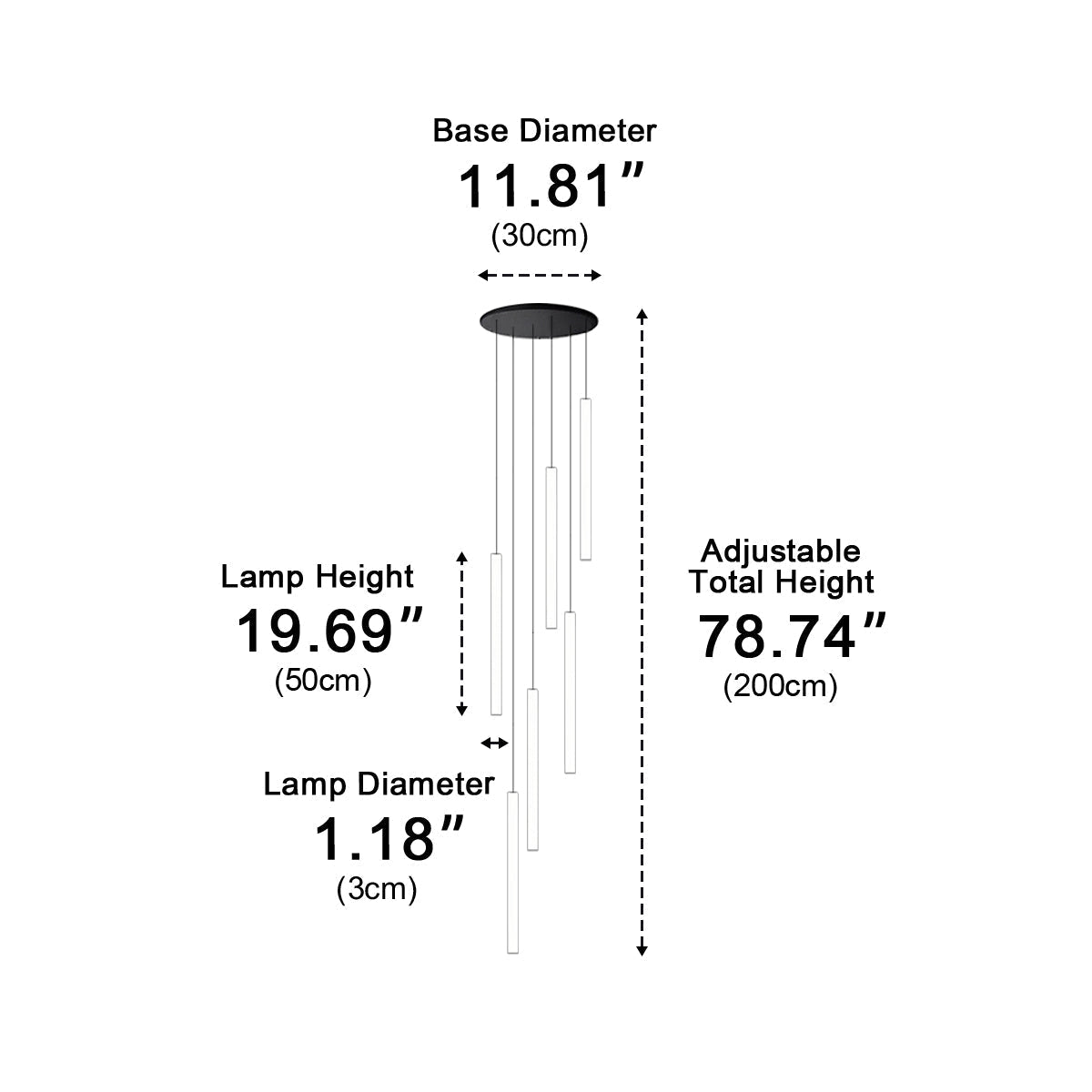 Modern Minimalist Long Strip LED Stairs Pendant Lights - Flyachilles