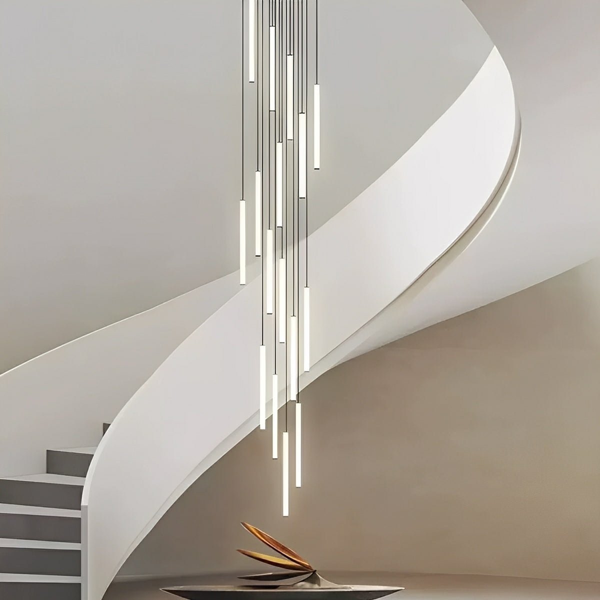 Modern Minimalist Long Strip LED Stairs Pendant Lights - Flyachilles