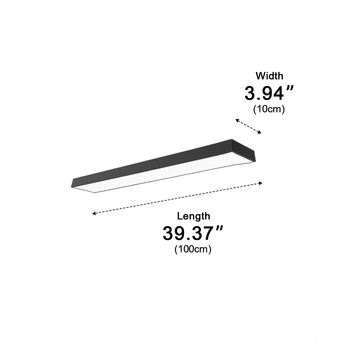 Modern Minimalist Long Strip Office Suspended Pendant Lights - Flyachilles